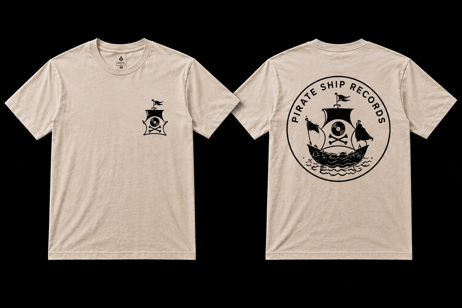 PSR Tee — Cream / Black