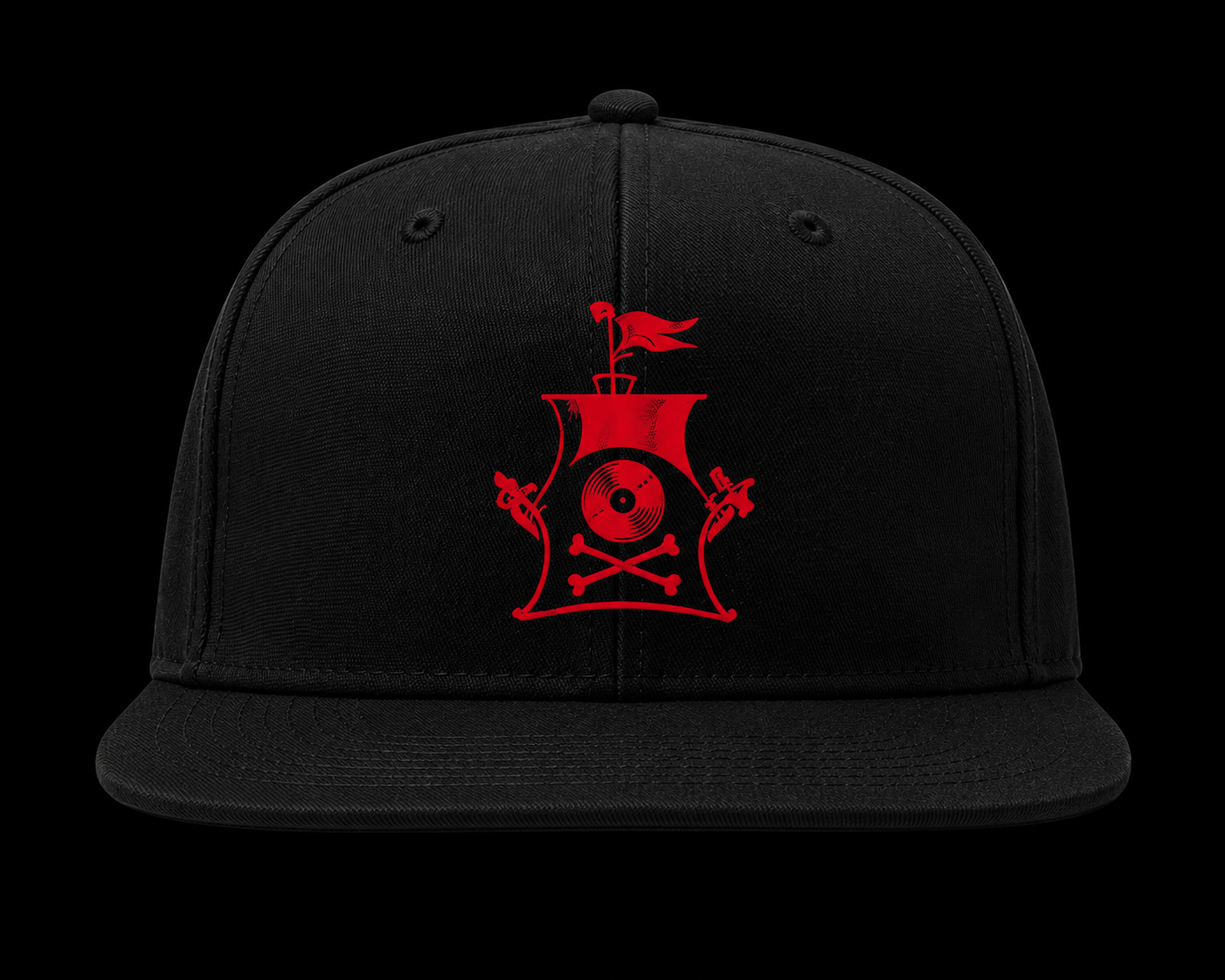 PSR Cap — Black / Red
