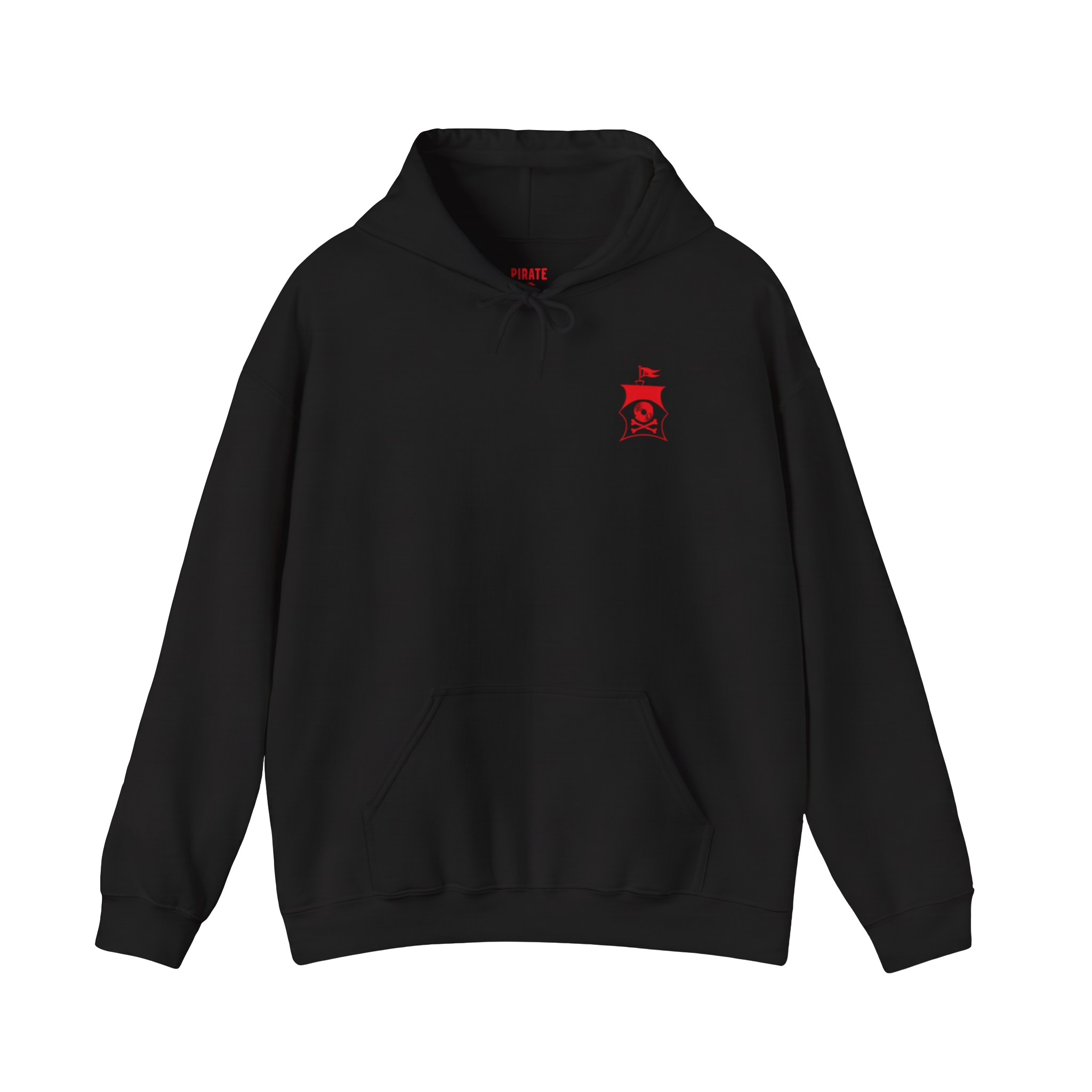 Pirate Ship Records Hoodie — Red Ship Logo Pullover