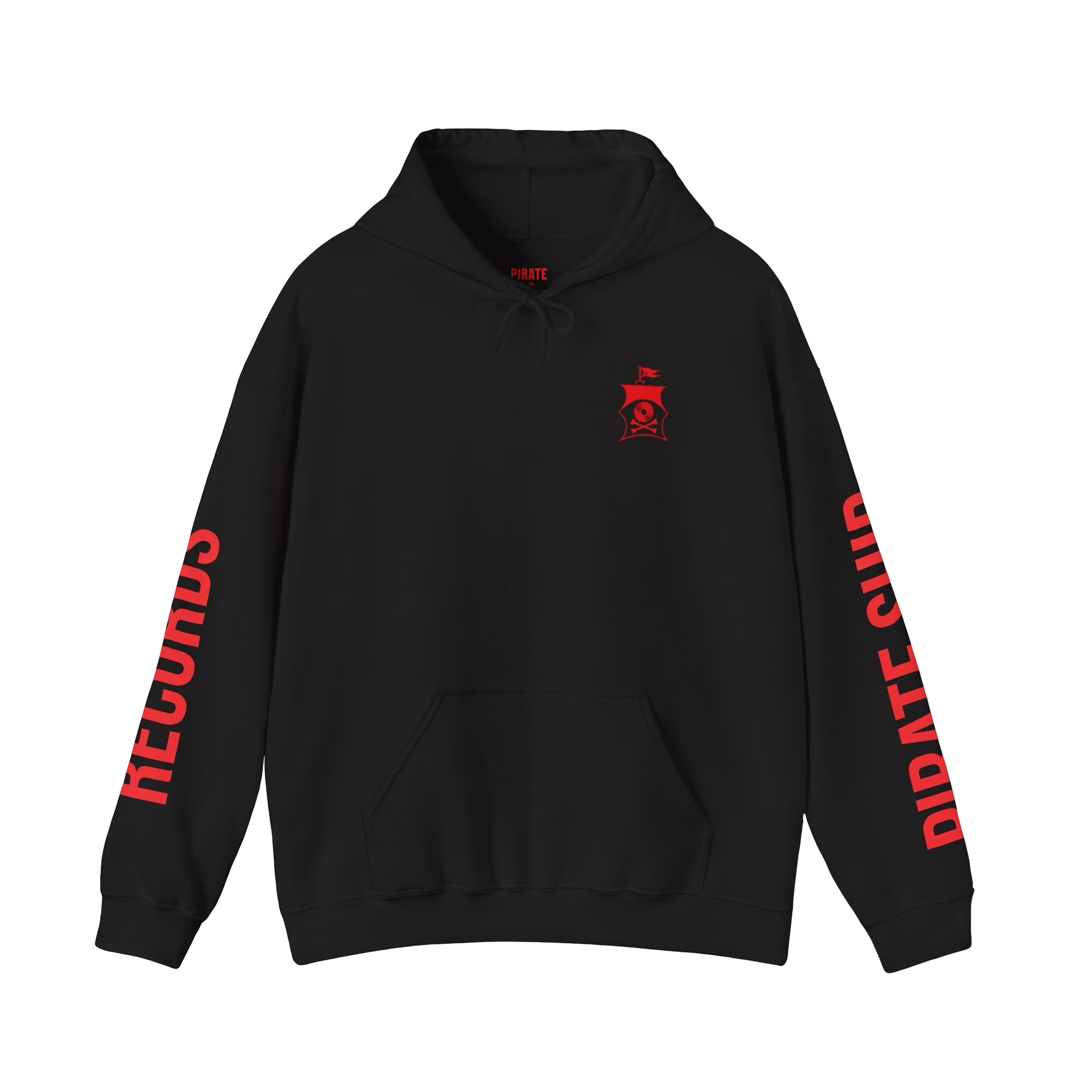 Pirate Ship Records Hoodie —Branded hoodie with sleeve design